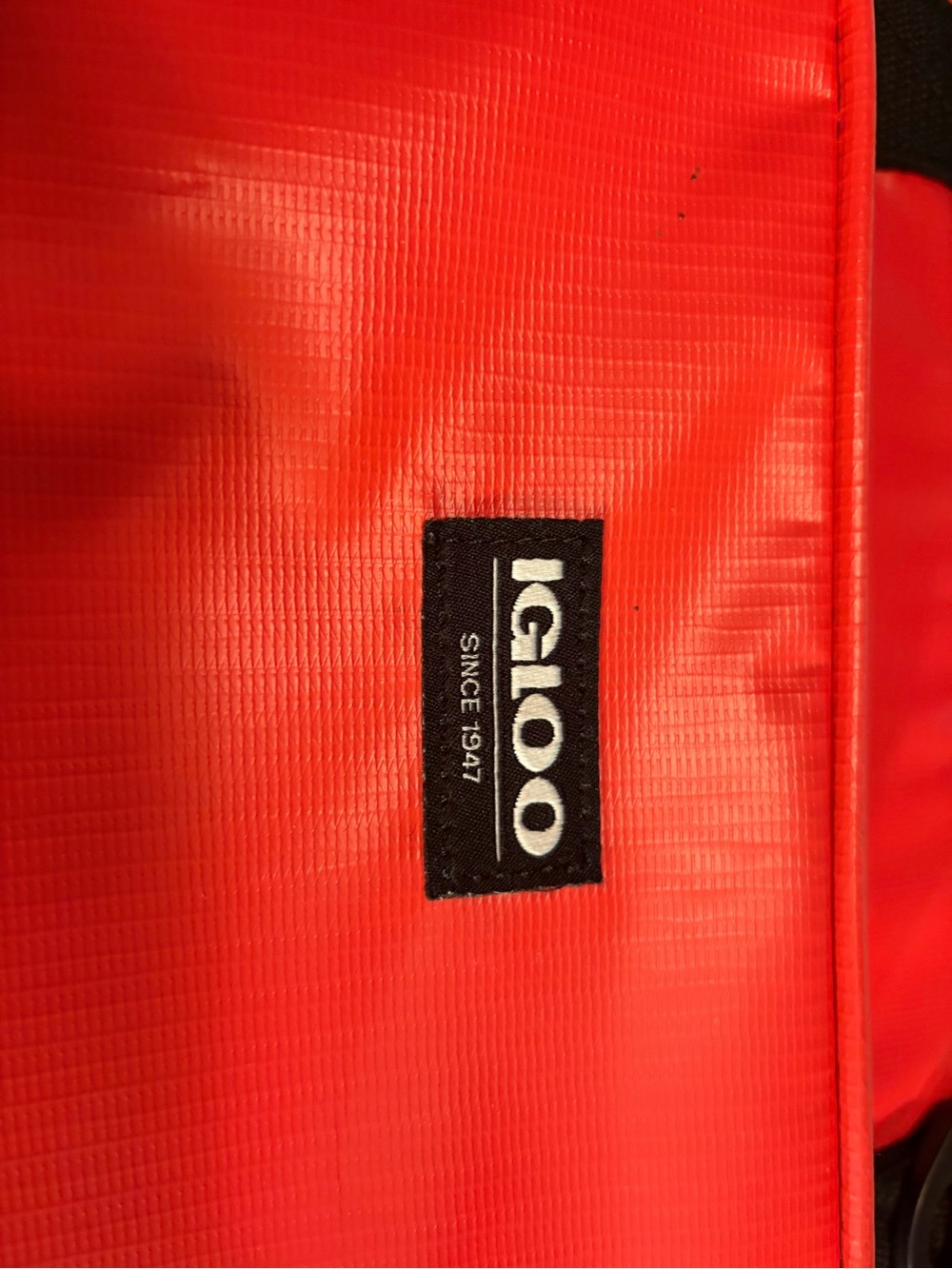 Igloo Red Duffel Cooler with Black Straps